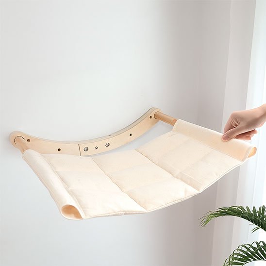 Hamac chat mural|bois & confort - Du Câlin Chat